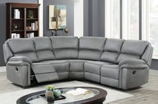 Skånska Möbelhuset Riverdale reclinersoffa - Grå (Mikrofiber)