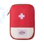 Mini Bärbar Medicinsk Väska Mini Tom Medicin Väska Multifunktionell Bärbar Väska För Utomhusbruk Red Small