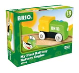 BRIO My First Railway Battery Powered Railway Train Engine - Toddler Toys for Kids 18 Months Up