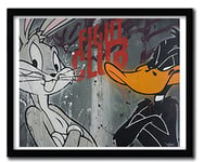 K.Olin Tribu - Affiche FIGHT CLUB par OREKE, Papier, Blanc, 25 x 35 x 1 cm FIGHT CLUB3C