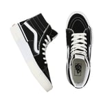 Vans Sk8-Hi Reconstruct Mens (UK Size 7.5) Black White High Ankle Skater Sneaker