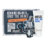 Diesel Only The Brave 50ml Eau de Toilette, 100ml Shower Gel Gift Set for Men