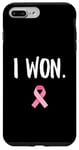 Coque pour iPhone 7 Plus/8 Plus J'ai remporté le prix Pink Ribbon Survivor