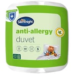 Silentnight Anti Allergy Single Duvet 7.5 Tog - All Year Round Quilt Duvet Anti-Bacterial and Machine Washable - Single Bed