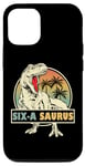 Coque pour iPhone 12/12 Pro Six-A Suarus Dino T-Rex Dinosaure assorti Famille