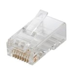 RJ45 CAT 6A UTP u. skjerm til rund kabel - 1 pcs.