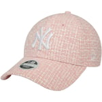 New-Era Keps Wmns Summer Tweed 9FORTY New York Yankees Cap Rosa dam