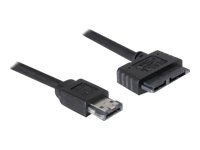 DeLOCK Power Over eSATA-kabel - Power Over eSATA-kabel - Slimline SATA (hona) till 11-stifts USB/eSATA (5 V) (hane) - 50 cm