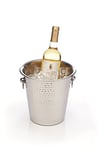 Barcraft Seau à Champagne , Porte-Bouteille de Vin en Acier Inoxydable avec Finition Martelée, Capacité de 4 Litres, 21 X 20,5 X 21 cm, 1 Pièce