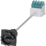 Nödströmbrytare 3P 16A 7,5kW svart handtag
