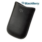 Genuine Blackberry Curve 8520 8900 9300 Black Leather Pocket Pouch Case Cover