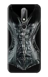 Innovedesire Gothic Corset Black Case Cover For Nokia X6, Nokia 6.1 Plus