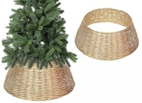 Golden Willow Christmas Tree Skirt - 70cm x 28cm, 1 Piece - Durable, Festive & Elegant Base for Holiday Decorations, Hide Unsightly Tree Stands with Style