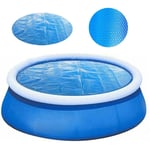 Swimming Pool Cover, Round Pool Solar Cover for Ø 300cm(10 ft) Pools, Easy to Install and Frame, Dustproof Pool Cover Protector for Inflatable Swimming Pool Above Ground Pool