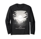 Take Me to the Mountains Graphic Forest Mist Wilderness Long Sleeve T-Shirt