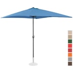 Uniprodo Kakkoslaatu Aurinkovarjo suuri - sininen suorakulmainen 200 x 300 cm