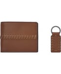 Fossil Mens Bronson Wallet and Keyring Gift Set