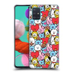 Head Case Designs Officially Licensed BT21 Line Friends Colourful Basic Patterns Soft Gel Case Compatible With Samsung Galaxy A51 (2019)