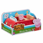 Peppa Pig Wooden Red Car Vehicle inc Peppa Figure