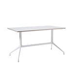 About a Table AAT10 - White Base - White Laminate - 160x80x73 cm