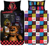 Five Nights At Freddy's Single Duvet Cover Reversible Scary Bedding Set