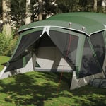 vidaXL Campingtält med veranda 4 personer grön vattentätt 94536