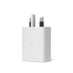 Official Google Pixel 30W USB-C Fast Charger UK Plug White - Pixel 5/6/7/8 Pro