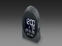 Muse M-09C, Digital väckarklocka, Grå, Datum, Temperatur, Tid, LCD, Batteri, AAA/R03/UM4