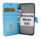 New Standcase Wallet Motorola Moto E6i (Ljusblå)