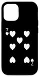 iPhone 13 Seven (7) of Hearts Poker Card Playing Card Blackjack Card Case