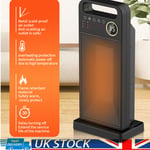 Electric Fan Heater 1500W PTC 3 Modes Ceramic Portable Space Heater With Remote