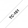 Brother TC tape 12mm black/clear TC101