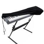Milopon Piano Cover for Piano Keyboard 88 Keyboard Piano Cover Electronic Piano Keyboard Dust Cover with Adjustable Keyboard Dust Cover 134 x 29 x 18 cm