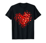 Love Heart Graphic Valentine's Day For Womens Girls Kids T-Shirt