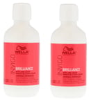2x Wella Professionals Invigo Color Brilliance Shampoo 100ml,  with Lime Caviar