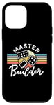 Coque pour iPhone 12 mini Blocs de construction rétro vintage Master Builder pour hommes, femmes, enfants