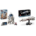 LEGO Star Wars R2-D2 pour Enfants, Garçons et Filles, Modèle de Droïde en Briques & Star Wars Tantive IV, Vaisseau Spatial à Collectionner, Set de Construction Créatif pour Adulte