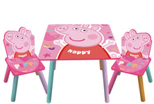 Peppa Gris träbord med stolar
