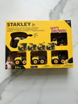 Stanley Jr Take Apart Construction Kids Toy Set | Battery Screwdriver 4 Trucks
