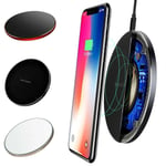 Fast Qi Wireless Charger Pad Charging Dock For Samsung Apple Iphone X 11 Pro Xs