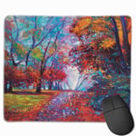 Colorful Fairy Paint Mouse Pad with Stitched Edge Computer Mouse Pad with Non-Slip Rubber Base for Computers Laptop PC Gmaing Work Mouse Pad