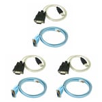 3X RJ45  Cable Serial Cable Rj45 to DB9 and RS232 to USB (2 in 1) CAT59257