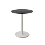 Cane-Line - Cafebordsunderrede - Drop - Sand/bordsskiva dia. 60 cm -  Drop, Go - Lava Grey - Småbord & Sidobord utomhus - Träfärgad,Grå