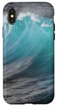 Coque pour iPhone X/XS Water Surf Nature Sea Spray mousse vague Ocean