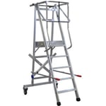 Laggo 7350 Arbetsplattform med skyddsräcke och hjul 350 cm