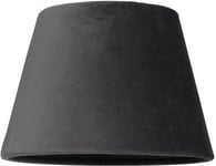 Sammet Lampskärm Ø20cm Mörkgrå