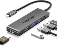 Macbook Pro/Air M1 Adapter, Lemorele 6 in 1 USB C Hub HDMI Multiport Adapter USB