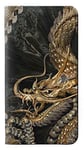 Gold Dragon PU Leather Flip Case Cover For iPhone XS Max