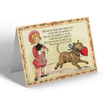VALENTINES DAY CARD - Vintage Design - Without My Heart, What Would I Do? (b)