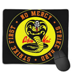 Cobra Kai Snake Logo No Mercy Customized Designs Non-Slip Rubber Base Gaming Mouse Pads for Mac,22cm×18cm， Pc, Computers. Ideal for Working Or Game